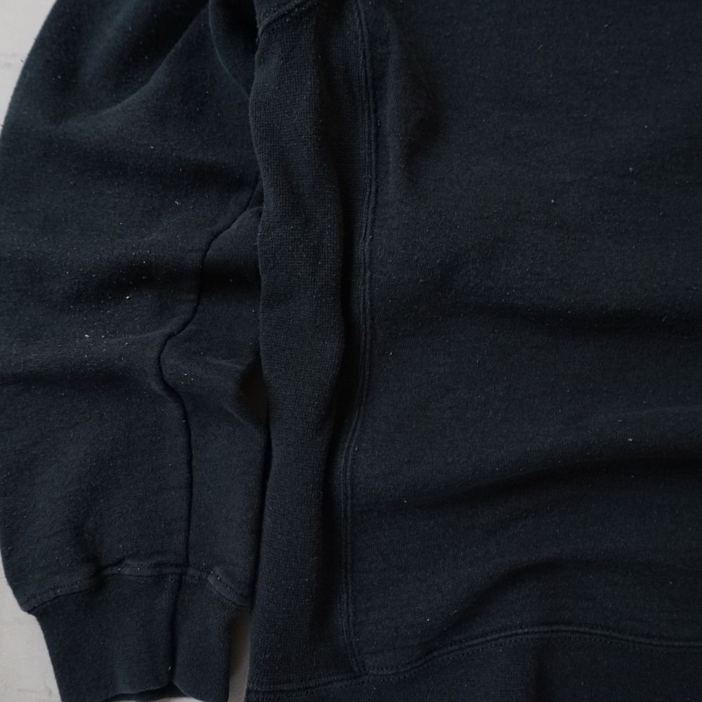 Champion Eco Authentic Mens Crewneck Sweatshirt Black Fleece Pullover Large L - Picture 7 of 8
